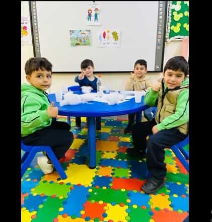 شعبة بستان الطفولة مع نشاط زراعة العد