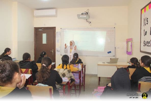 أقيمت في قسم ثانوية البنات مع ممرضة المدرسة إسراء مصطفى