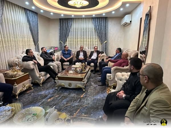 جانب من زيارة الكادر الإداريّ والتدريسيّ  للأستاذ محمود جبر