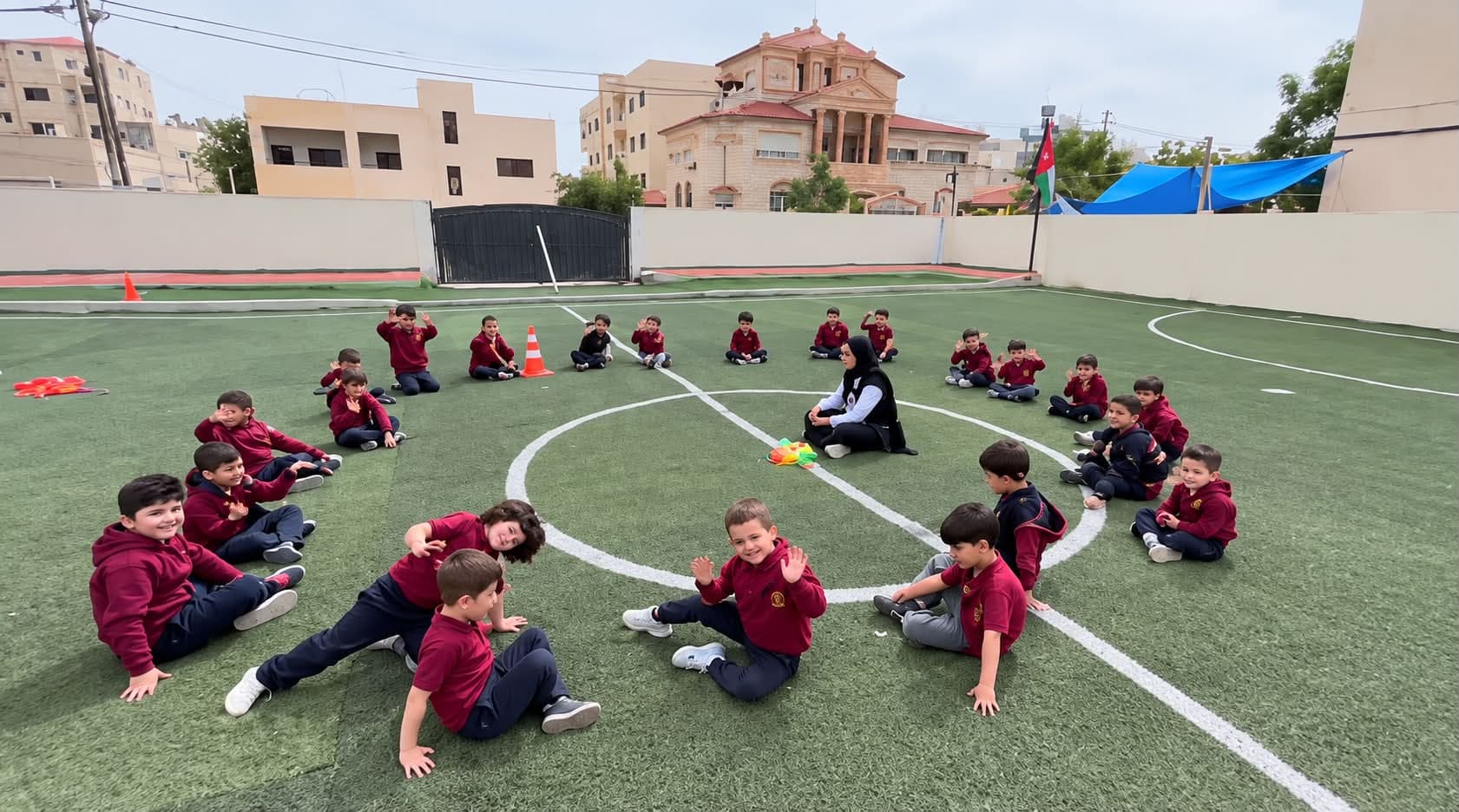 KG2 students in an atmosphere full of movement and fun