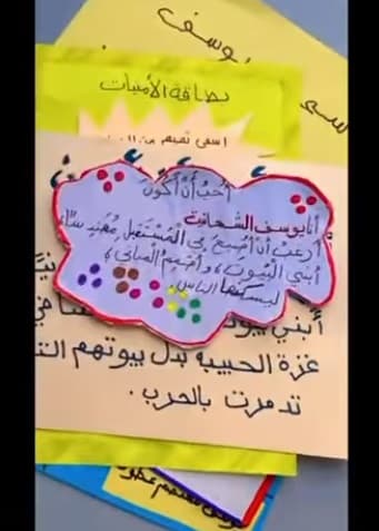 نشاط( أحب أن أكون ) للصف الثاني