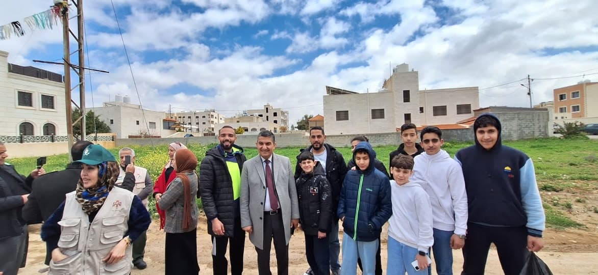 شاركت مدرسة أبناء القدس بالتعاون مع مديرية التربية والتعليم للواء القويسمة في البرنامج الوطني للنظافة