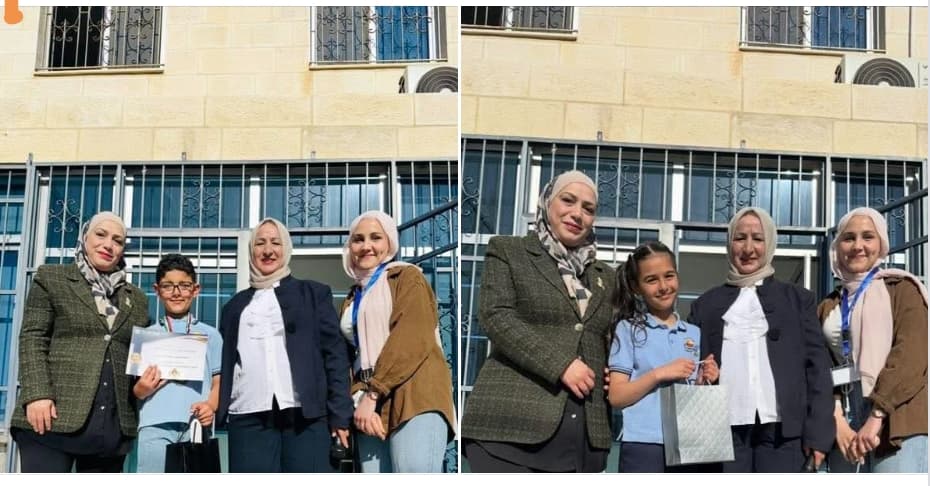 الطلبة الفائزين في مسابقة العبقري الصغير ..