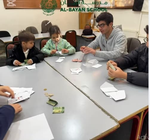 نظّمت المدرسة نظامًا شاملاً لجمع المساهمات لدعم حملة الشتاء