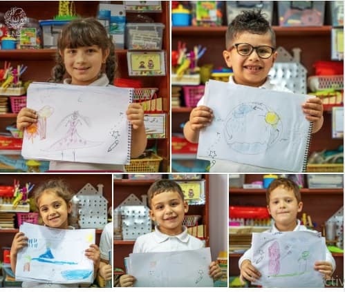 لما اجتمعت البراءة مع الألوان… النتيجة كانت فن من القلب