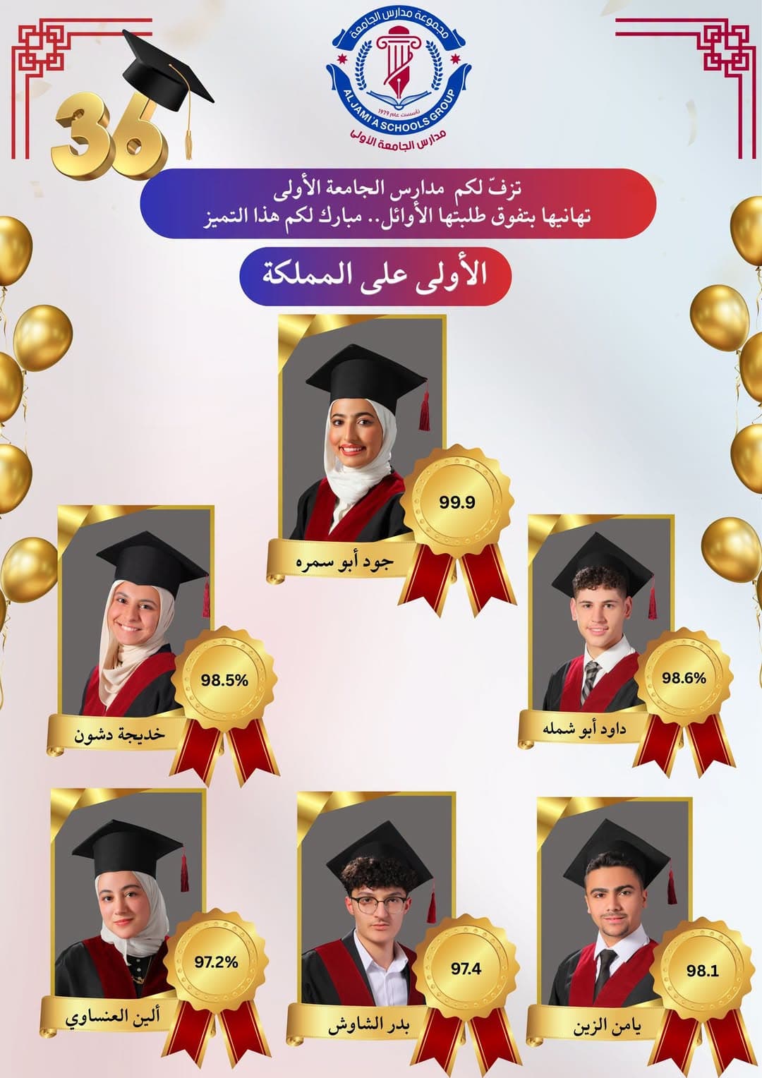 Al-Ummah First Schools crown a group of the kingdom's top students with exceptional excellence 🏆