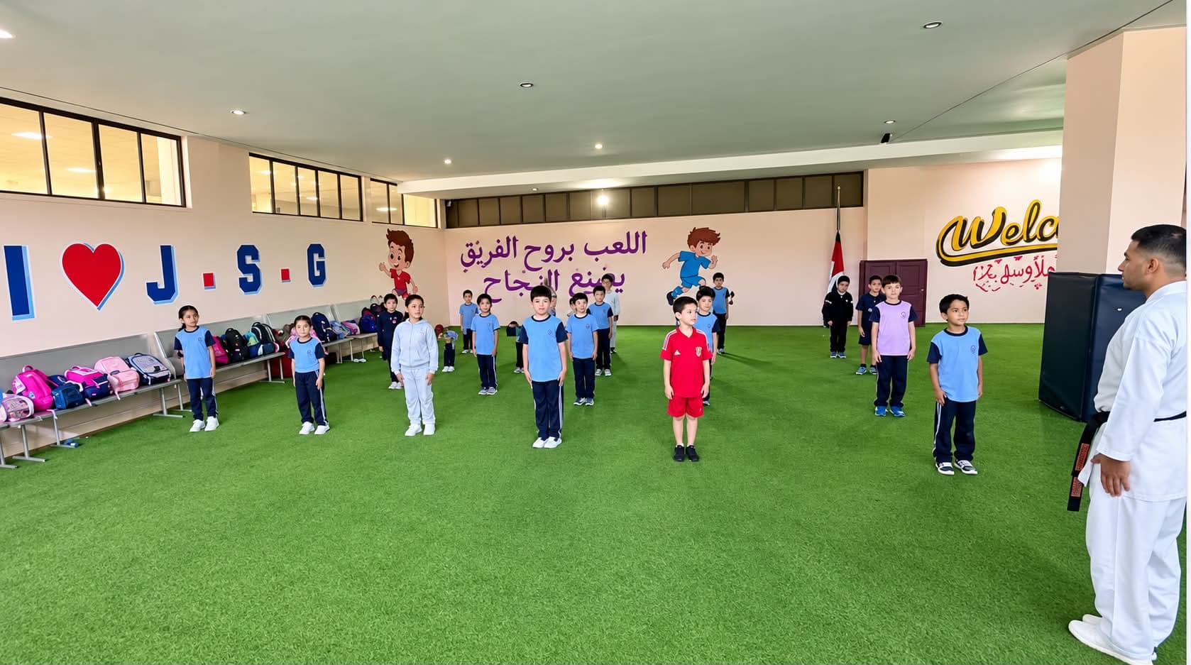 Our students enjoyed the first day of the Taekwondo club