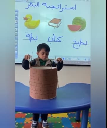 فكرة النشاط توظيف المحسوسات في تجريد حرف الباء بأسلوب شيق وحديث
