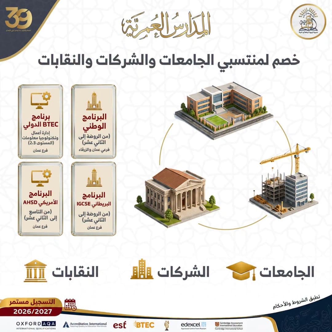 لأن مستقبل أبنائكم يستحق الأفضل...