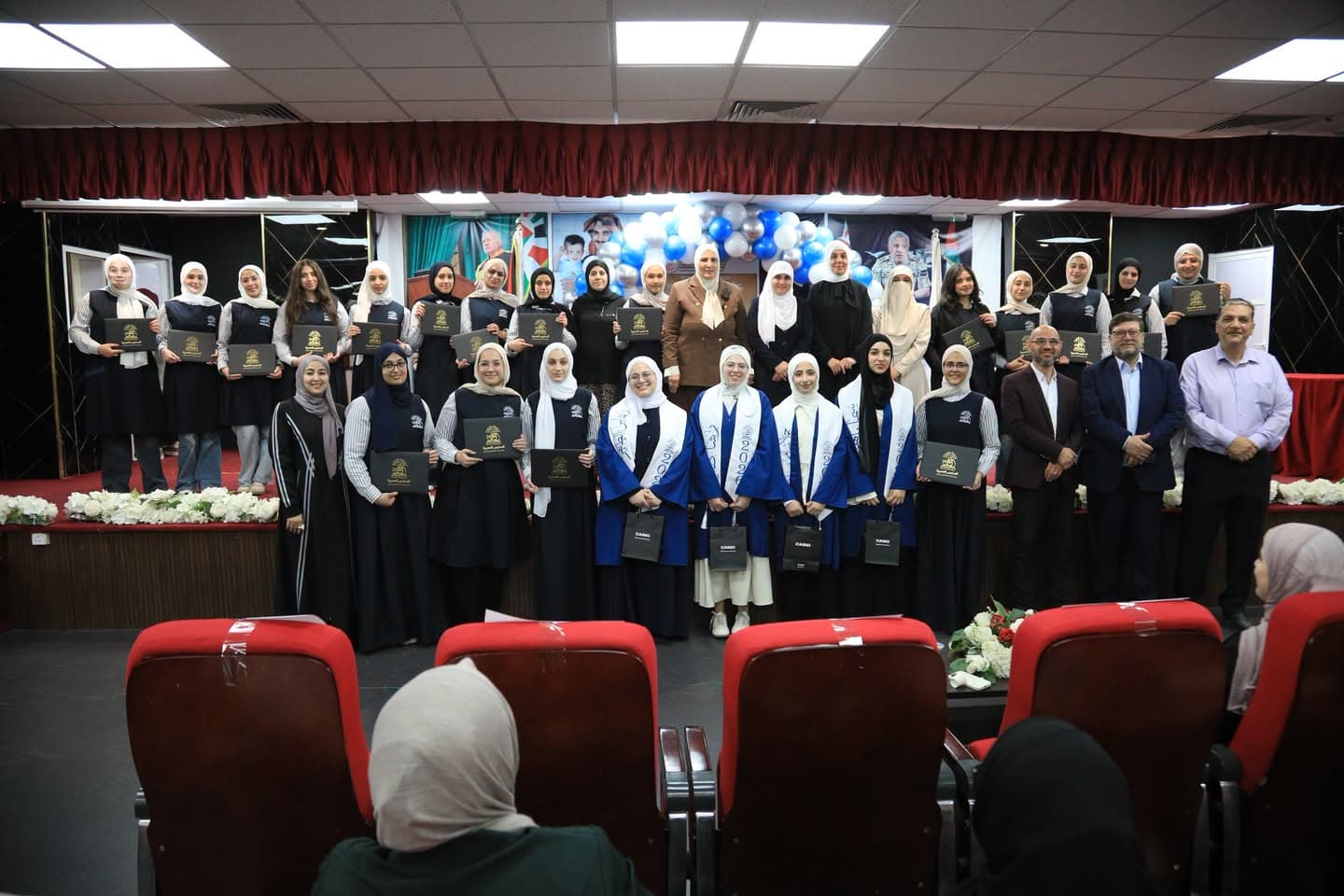 Dr. Hiyam Ramadan Issa, the General Director of Omariya Schools, honored the 2009 batch students.