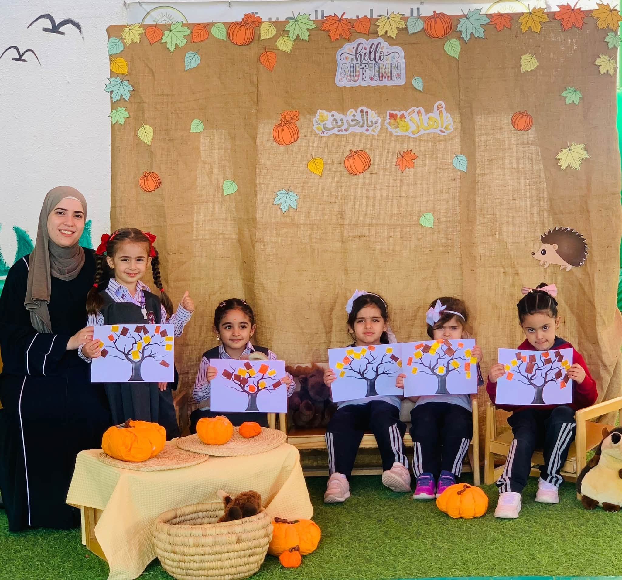The students at our kindergarten enjoyed the fall season activity.
