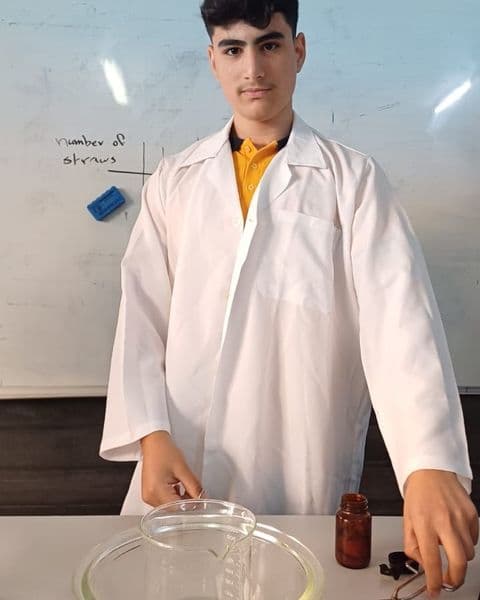 Let's sneak a peak at our beloved students in the chemistry labs...