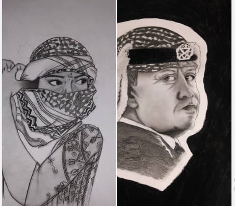 من ابداعات طالباتنا  الطالبة سدين حمزة الصف العاشر