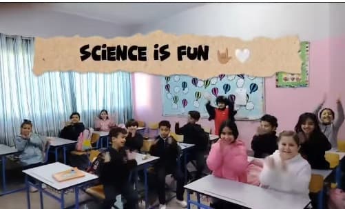 In an interactive activity during science class