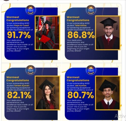to the top achievers of Al-Qimma schools 🥇
