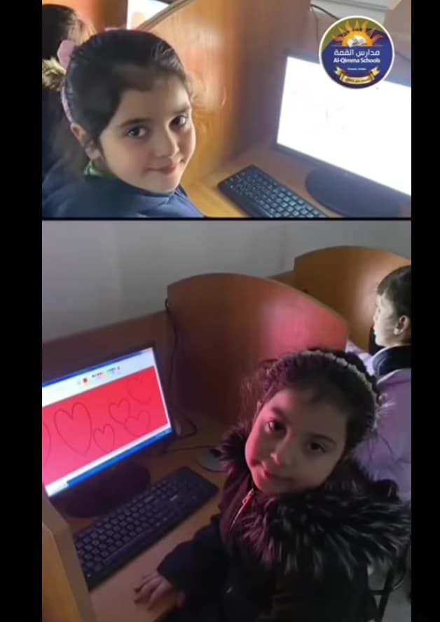 نشاط الرسم والتلوين 🎨 في مختبر الحاسوب