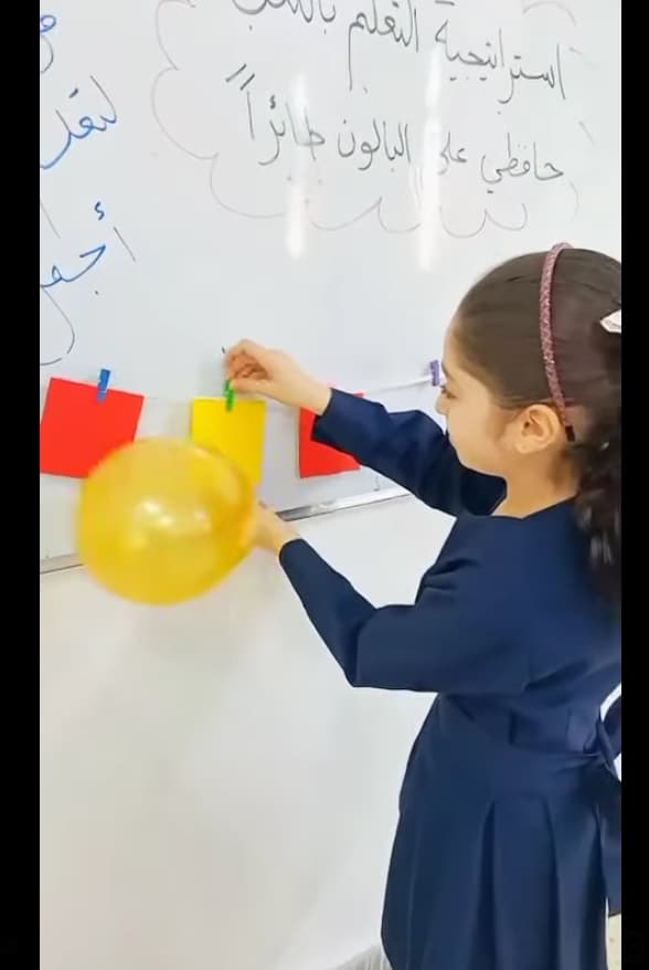 استراتيجية التعلم باللعب ( الحفاظ على البالون طائراً)