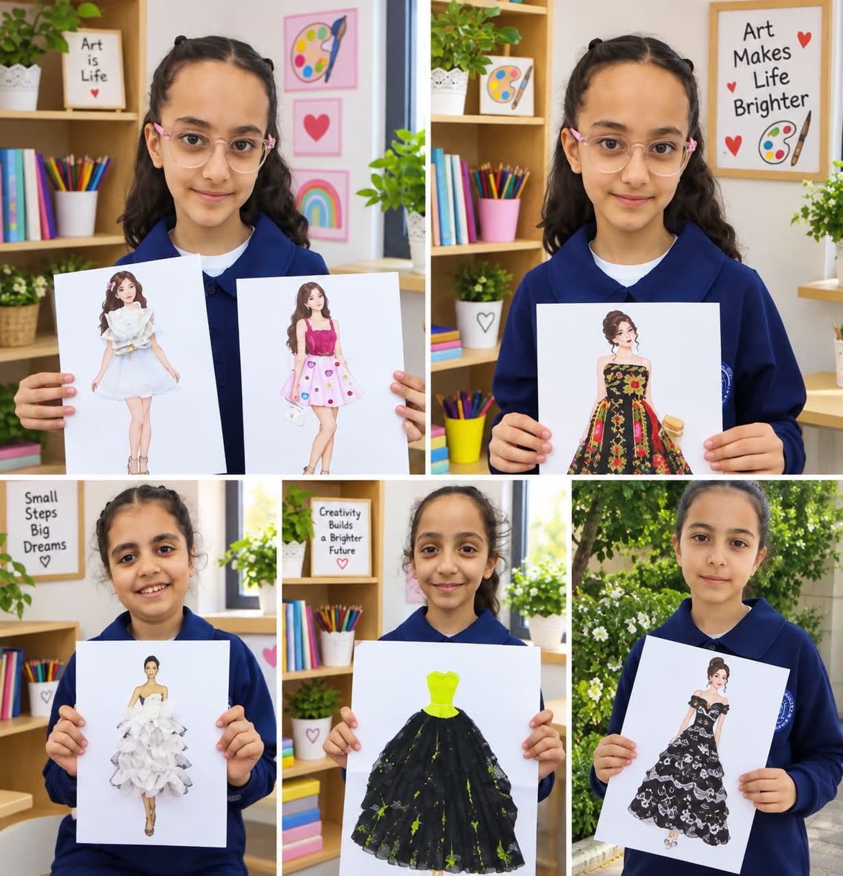 A group of Al-Furqan school girls did an amazing job designing unique outfits.