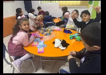 We had crazy socks Activity