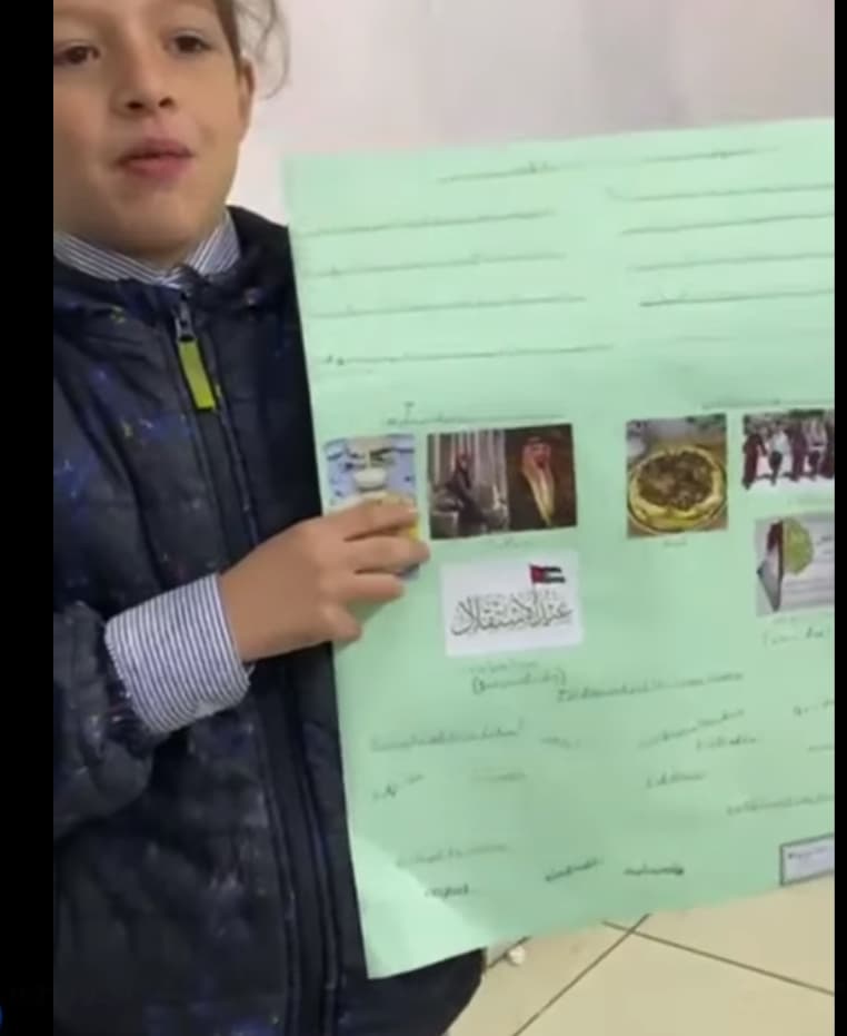 The students presented a special presentation about the traditions and customs