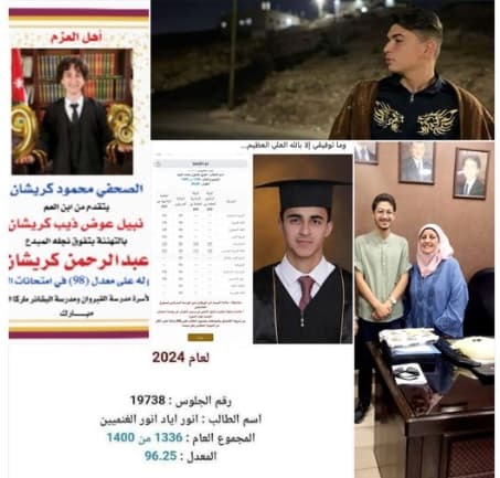 Thank you to our students who shared their joy with us for their success in high school