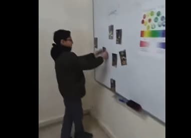 يبدع طلاب الصف السابع  في تقديم "سُنبلة نشاط الحموض والقواعد