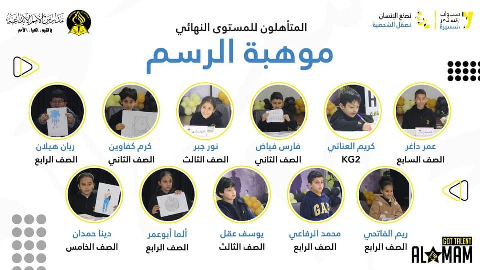 نبارك للطّلبة المتأهّلين في Alomam got talent