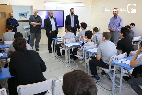جولة تفقدية مع بدء الاختبارات النهائية في ثانوية البنين
