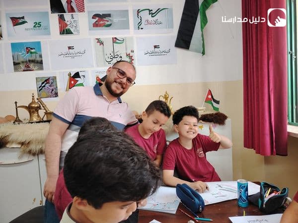 اقيمت ورشة فنية في مدارس الوطن العربي بمناسبة ذكرى استقلال الأردن ال78 ..