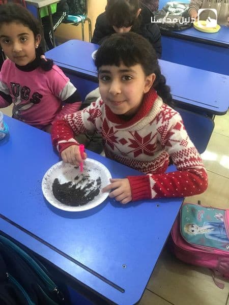 تجربة الكثبان الرملية  للصف الاول ب