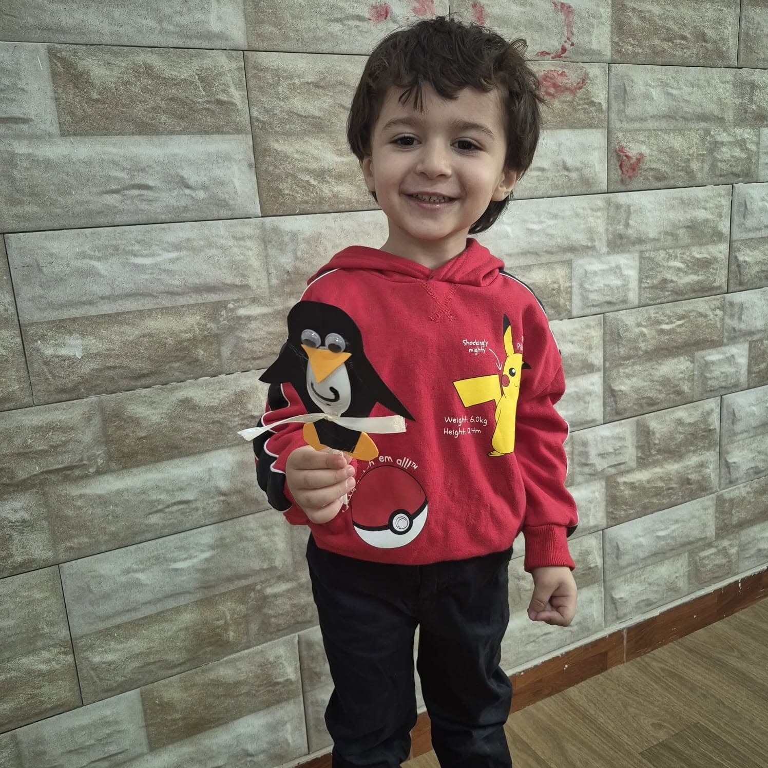 The letter B with our cute little penguin