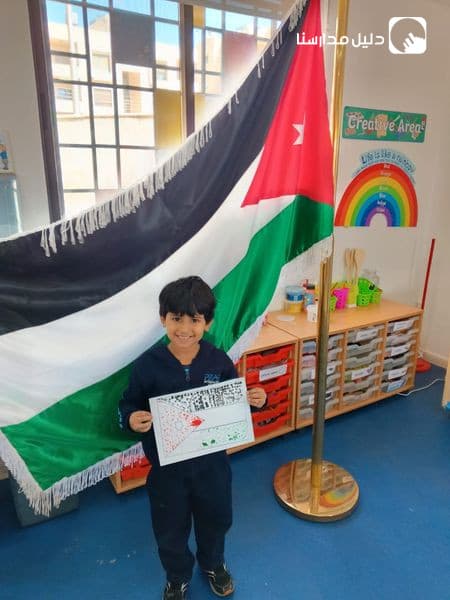العلم الاردني رمز هويتنا..ورمز وطننا... تطبيقا لحرف العين