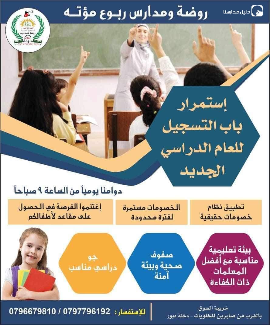 روضة ومدرسة ربوع مؤتة — 2