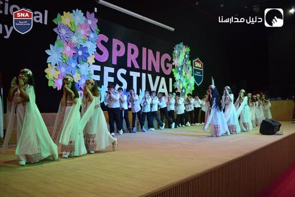 Eager primary school students crowded the stage for their major performance