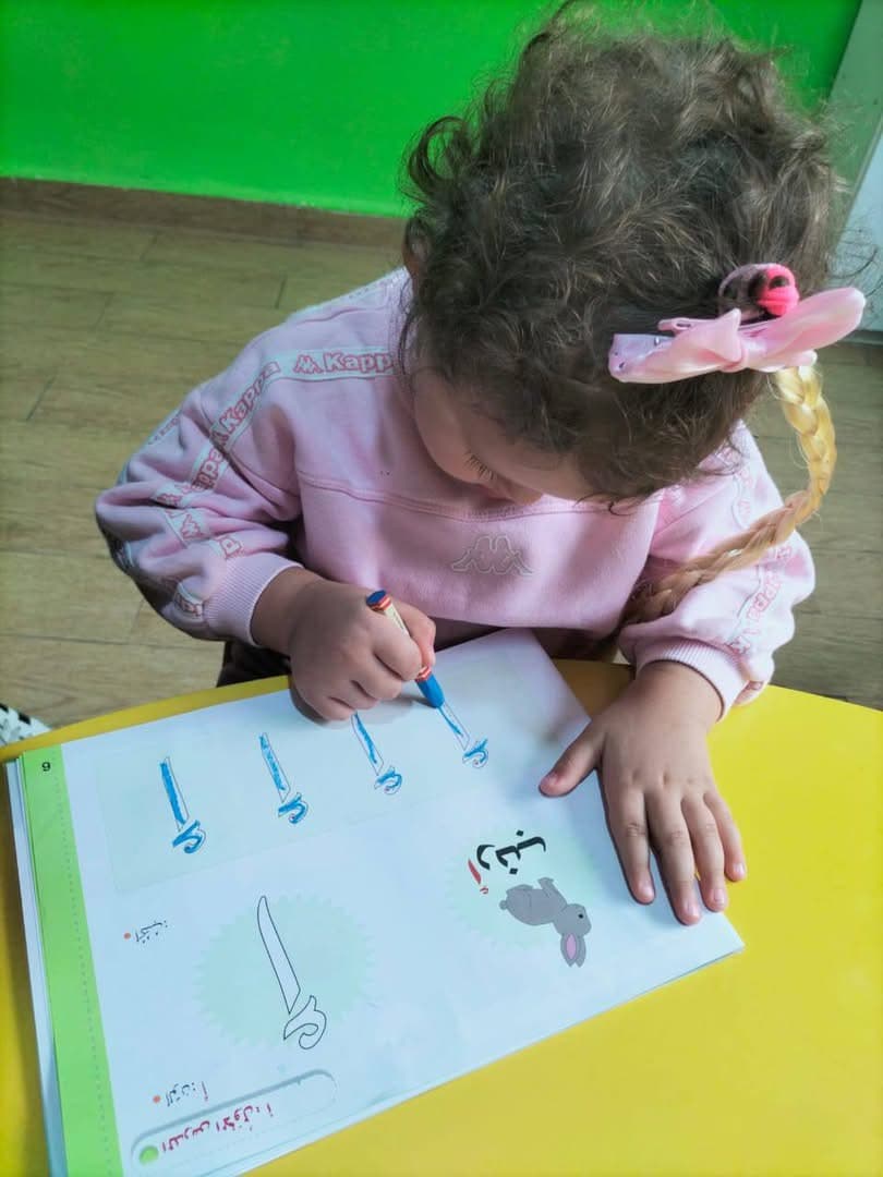 كتابة حرف الالف أ