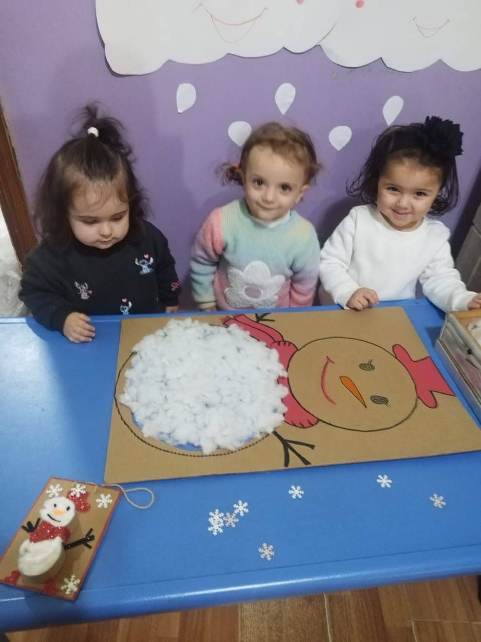نشاط فني ممتع للأطفال (رجل الثلج) ⛄
