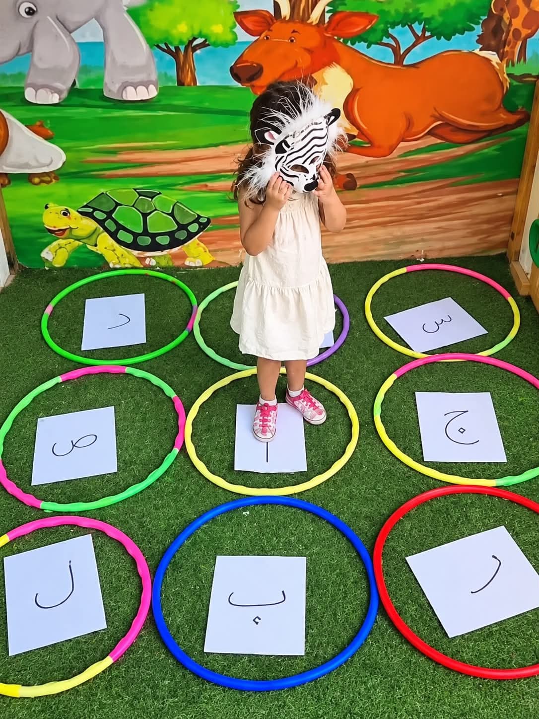 نشاطنا اليوم لحرف (أ) مع أبطالنا الصغار