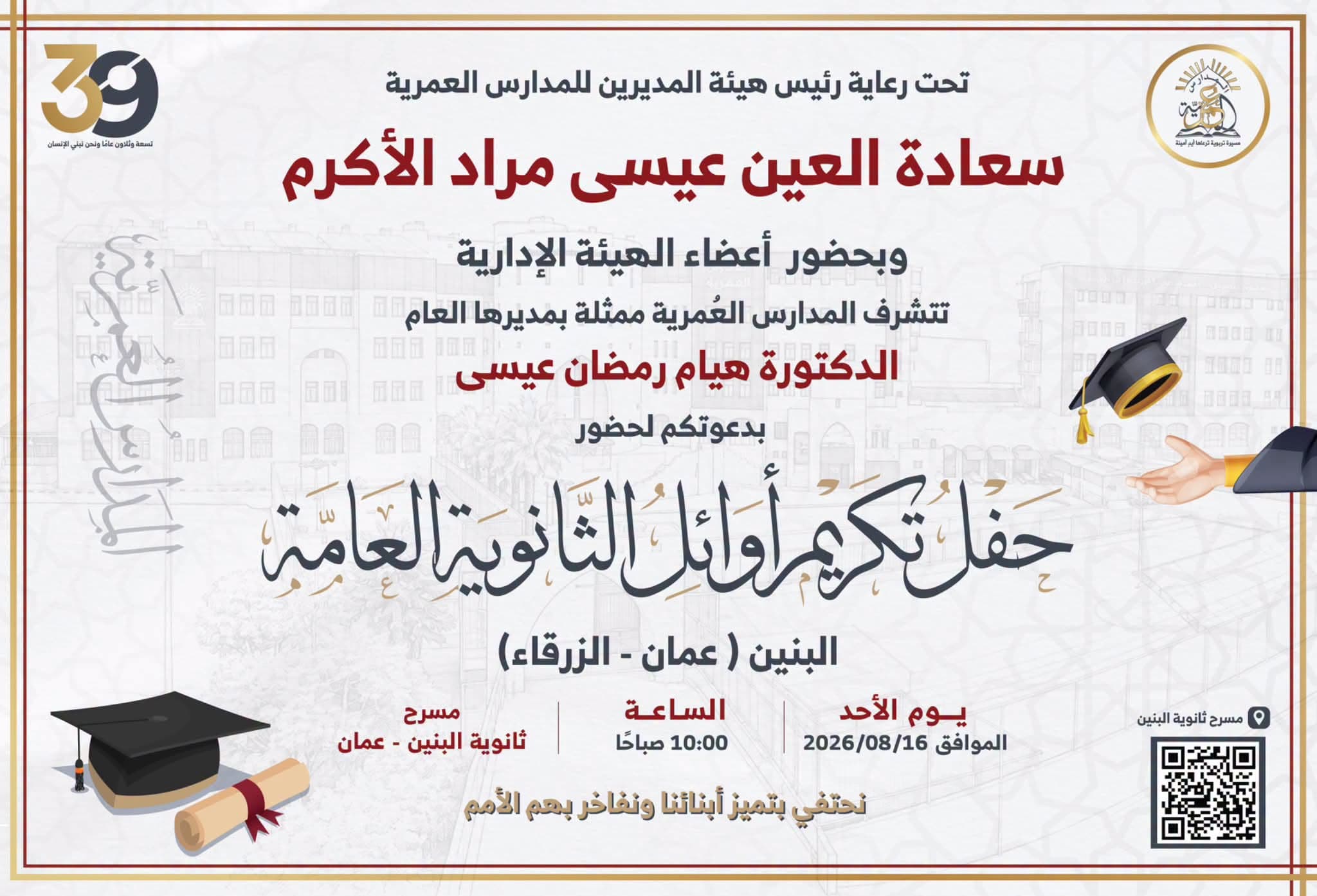🎓✨ Achievement to celebrate… and the top high school graduates in the lead