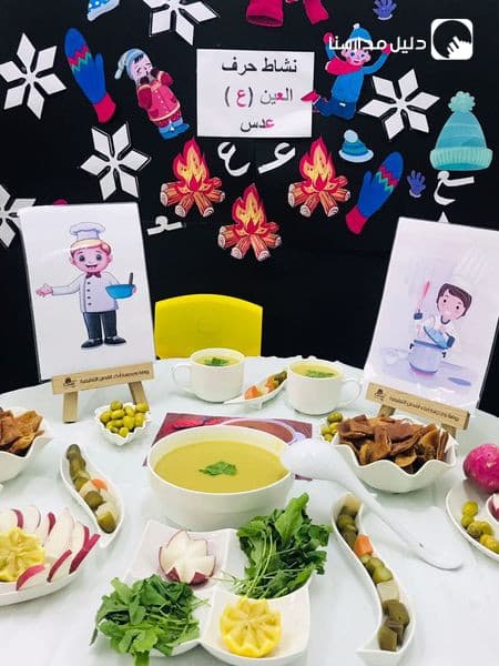نشاط حرف ع ( عدس ) طلاب KG2